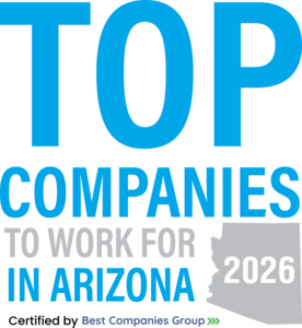Top Companies to Work For in Arizona 2026, certified by Best Companies Group